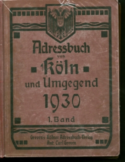 Adressbuch Köln